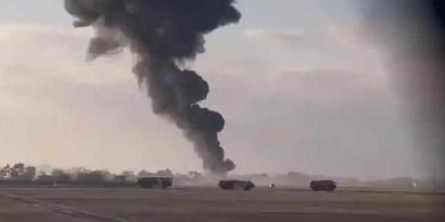 韓國一機場發(fā)生客機起火事故